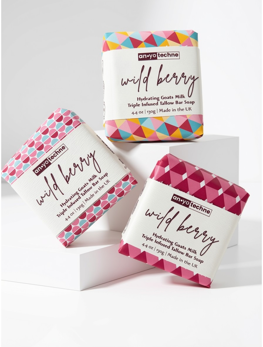 Wild Berry - Hydrating Goats Milk Triple Infused Tallow Bar Soap