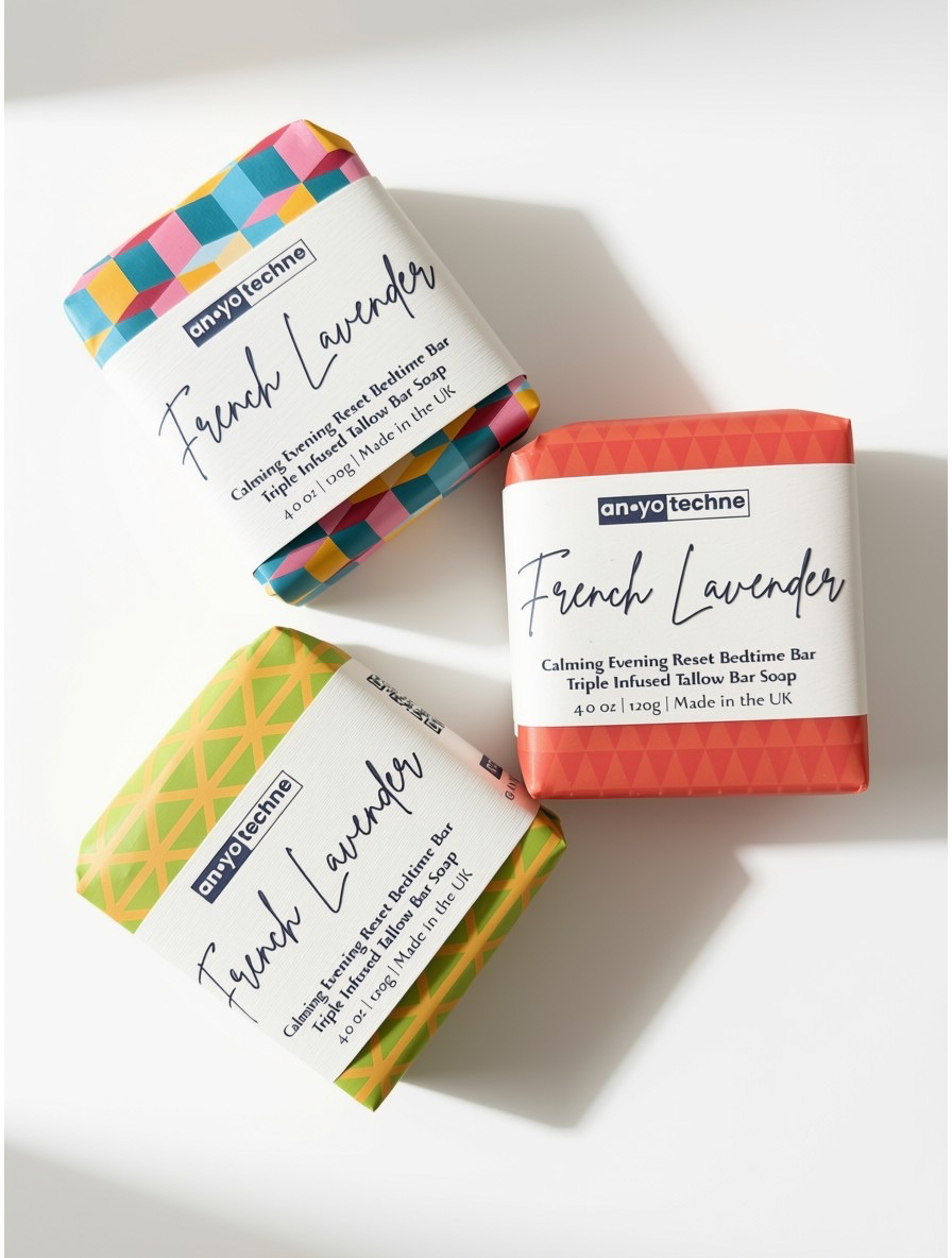 French Lavender - Calming Evening Reset Triple Infused Tallow Bar Soap