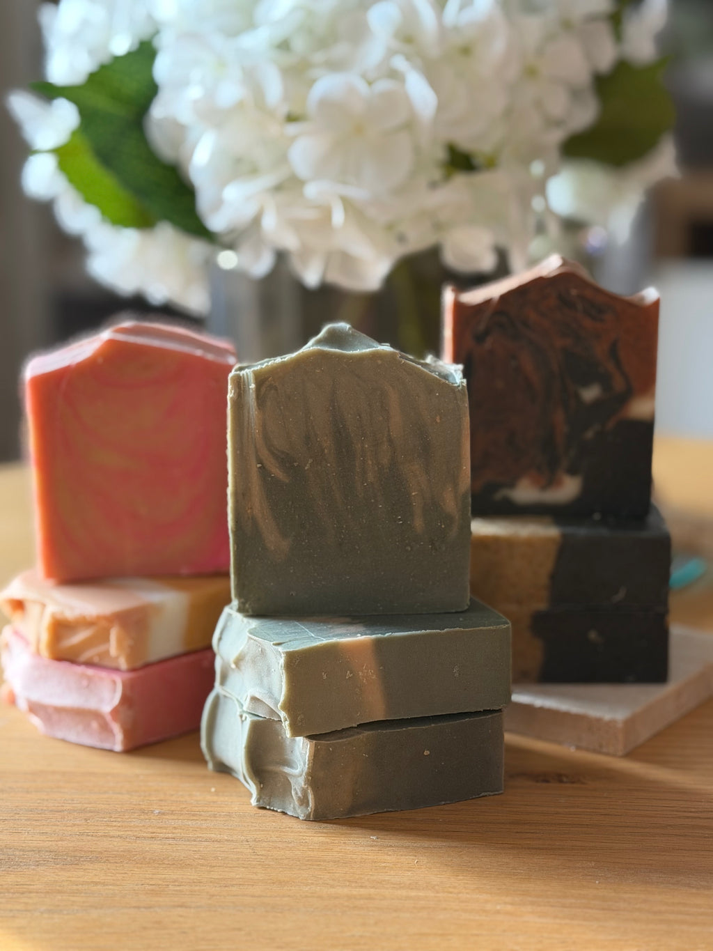 Meno Calm Soothing Tallow Soap Bar (120g – 130g) | Sea Buckthorn, Avocado Oil, Squalane & Pink Clay Soap for Perimenopause & Menopause | Handcrafted UK