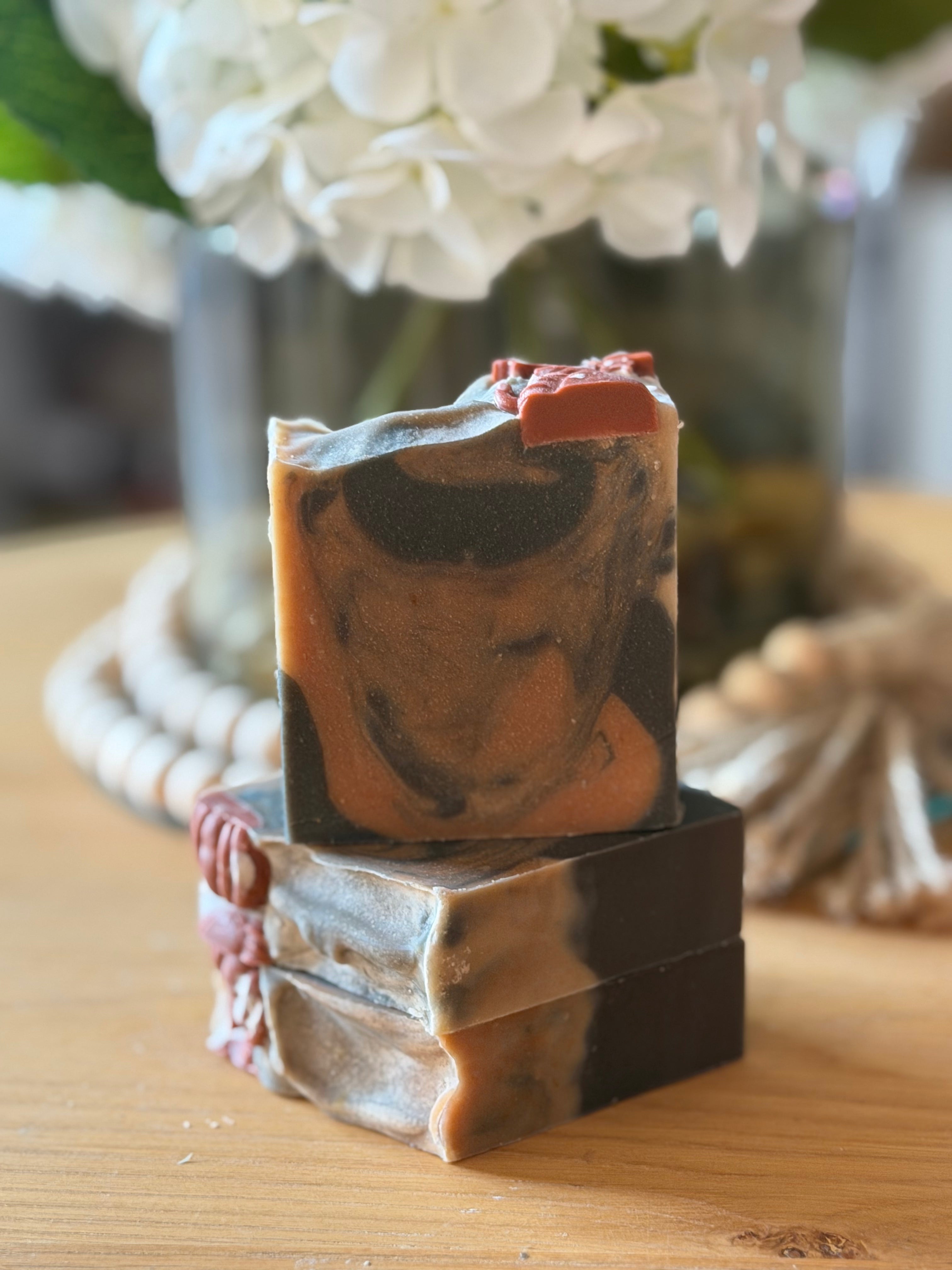 Pumpkin Spice Warm Comfort Tallow Soap Bar (120g – 130g) | Honey, Golden Clay & Autumn Spice Soap | Handcrafted UK