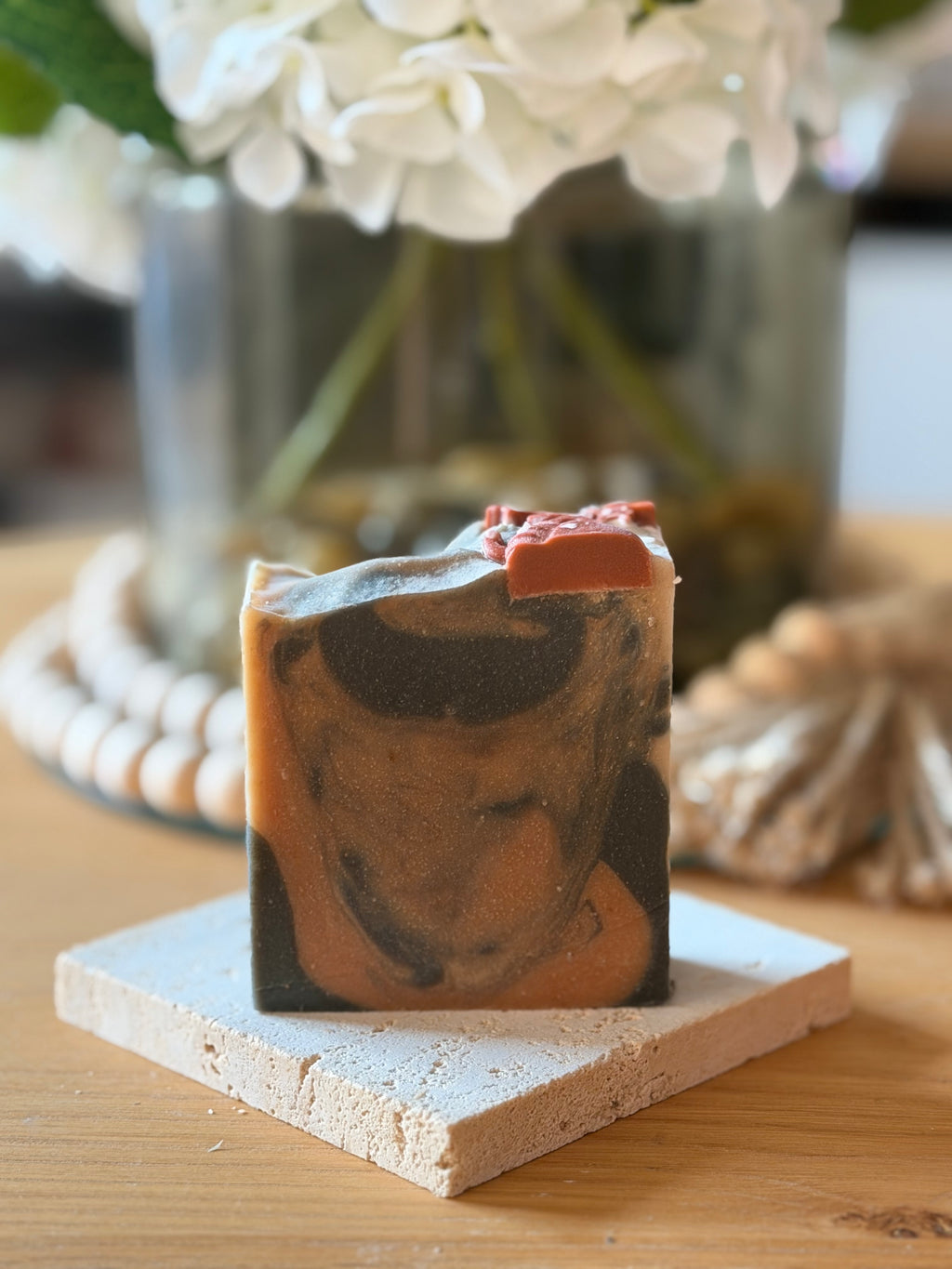 Pumpkin Spice Warm Comfort Tallow Soap Bar (120g – 130g) | Honey, Golden Clay & Autumn Spice Soap | Handcrafted UK