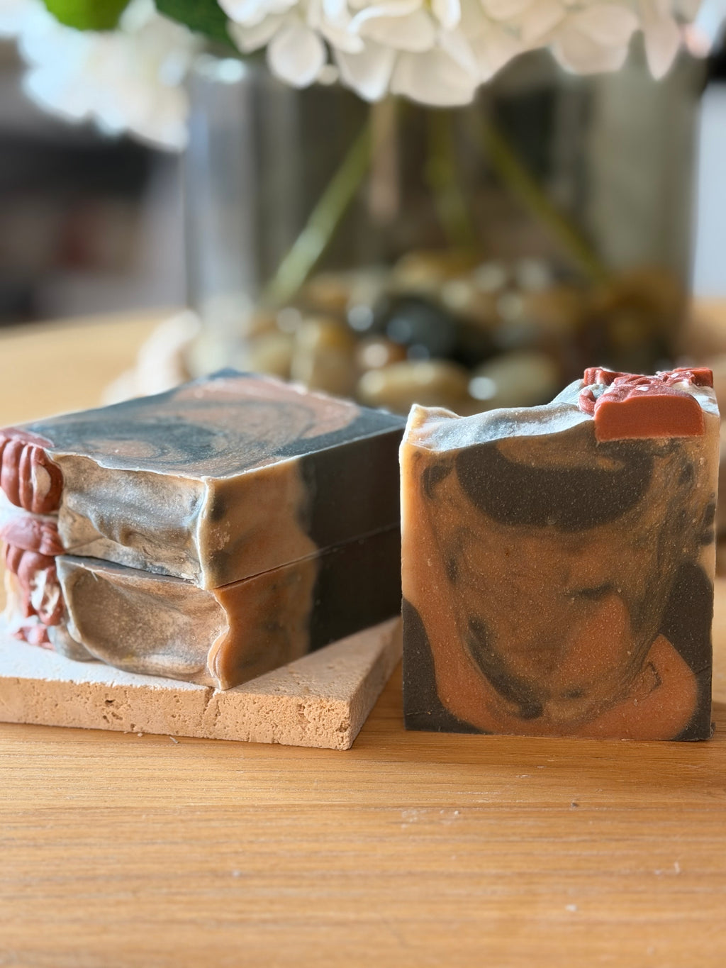 Pumpkin Spice Warm Comfort Tallow Soap Bar (120g – 130g) | Honey, Golden Clay & Autumn Spice Soap | Handcrafted UK