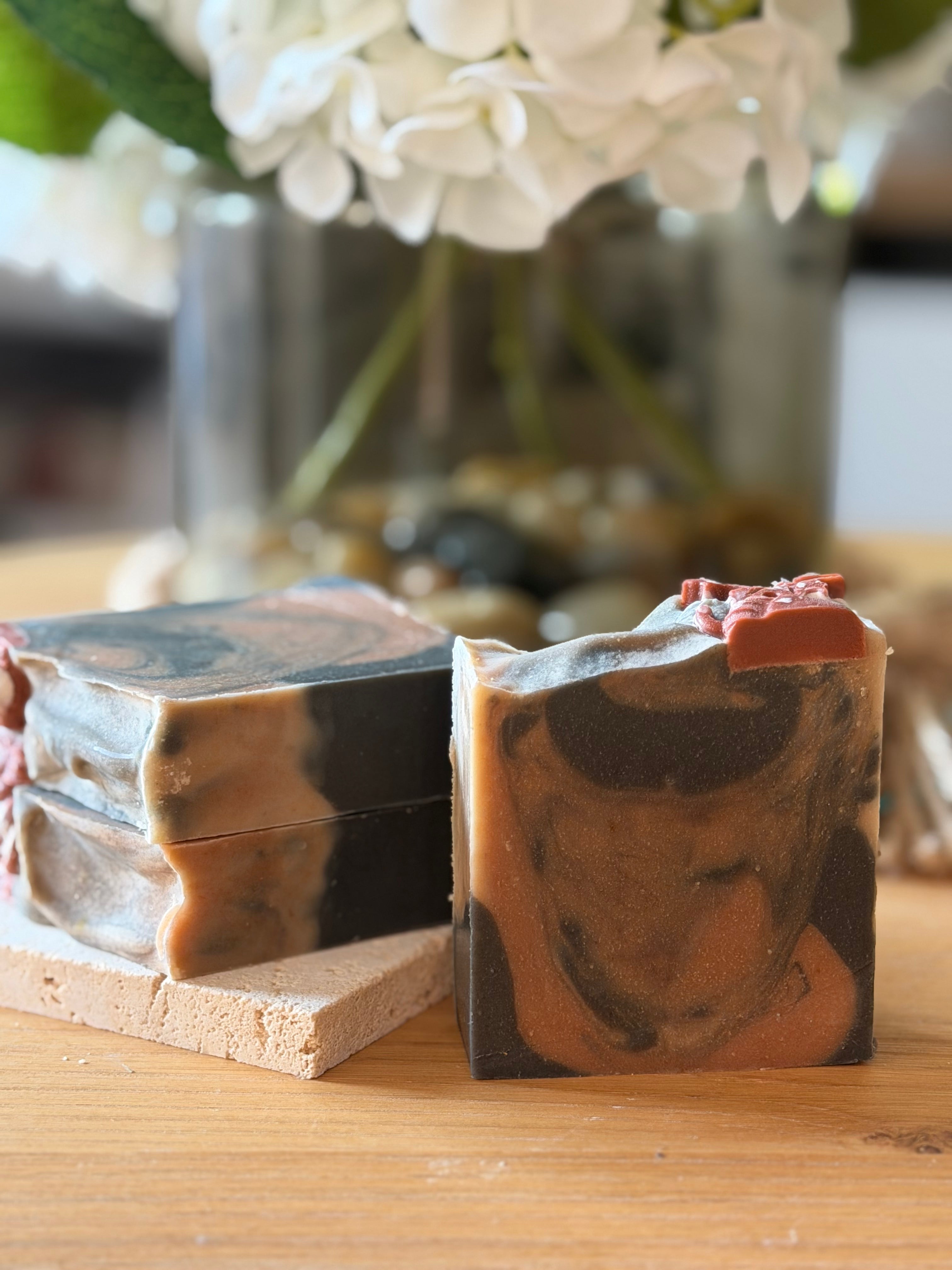 Pumpkin Spice Warm Comfort Tallow Soap Bar (120g – 130g) | Honey, Golden Clay & Autumn Spice Soap | Handcrafted UK