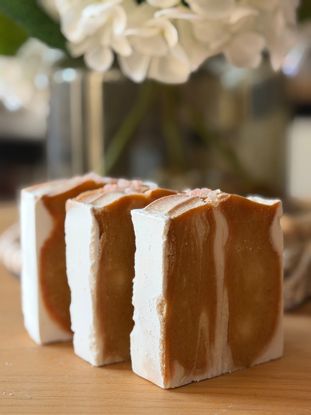 Turmeric Glow & Himalayan Salt Tallow Soap Bar (120g – 130g) | Kojic Acid, Papaya Seed Oil & Rice Starch Exfoliating Bar | Handcrafted UK