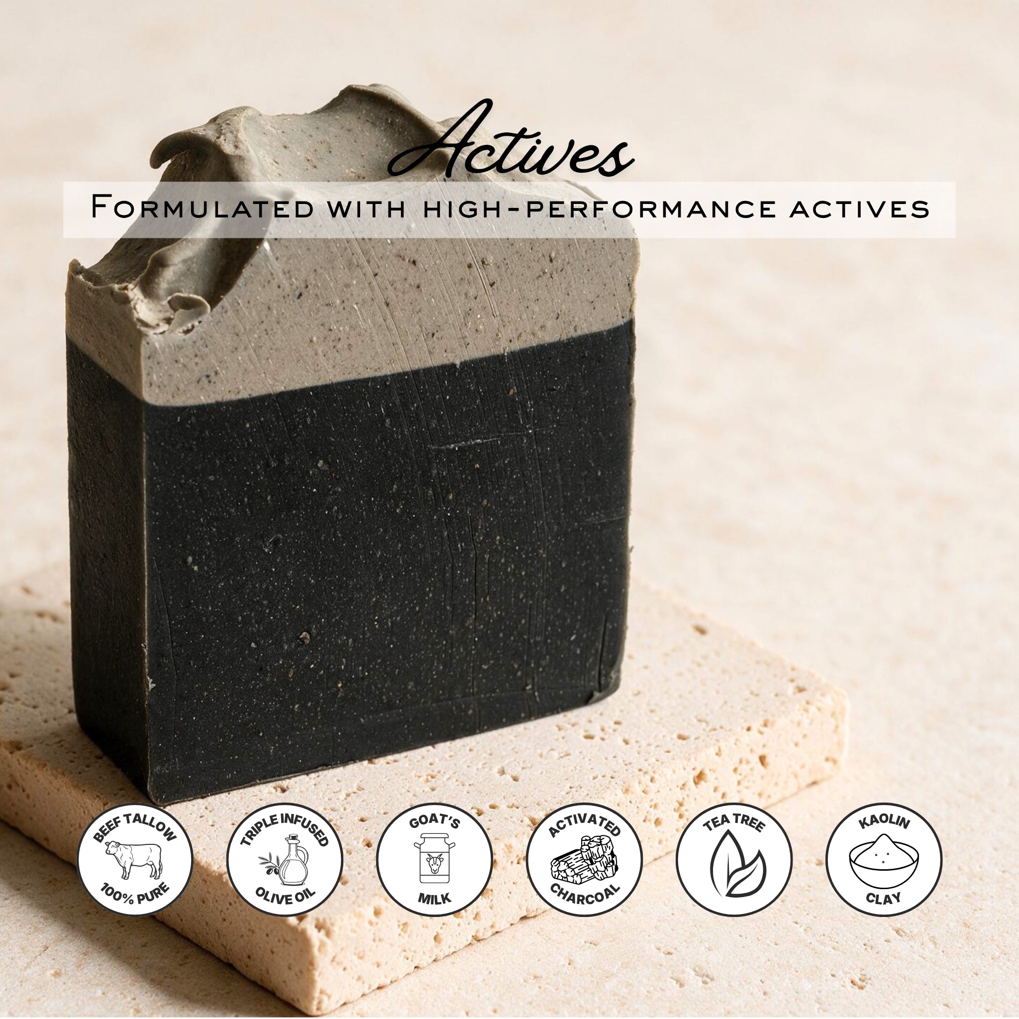 Charcoal Zero - Oil and Blemish Control Triple Infused Tallow Bar Soap