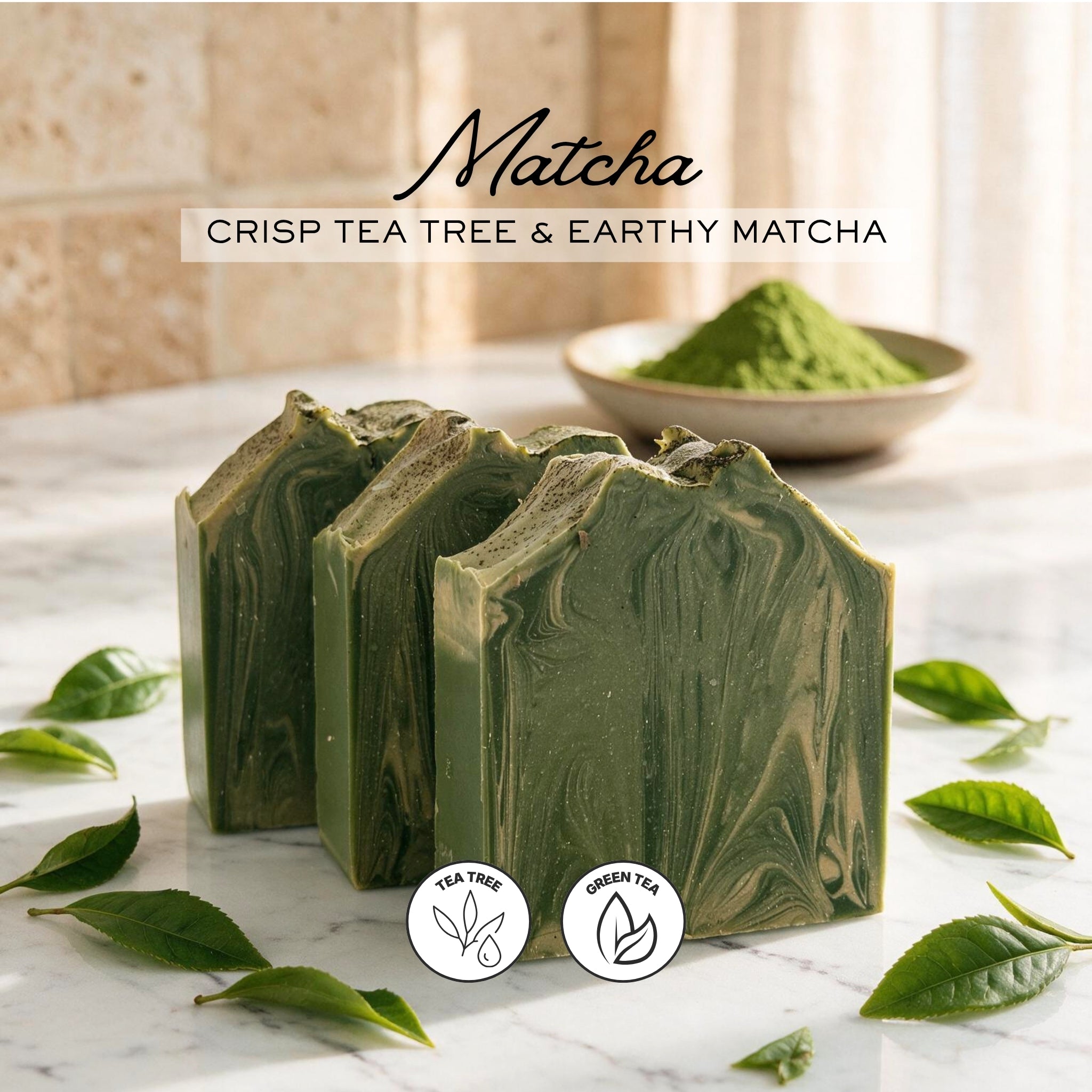 Matcha - Antioxidant Skin Barrier Triple Infused Tallow Bar Soap