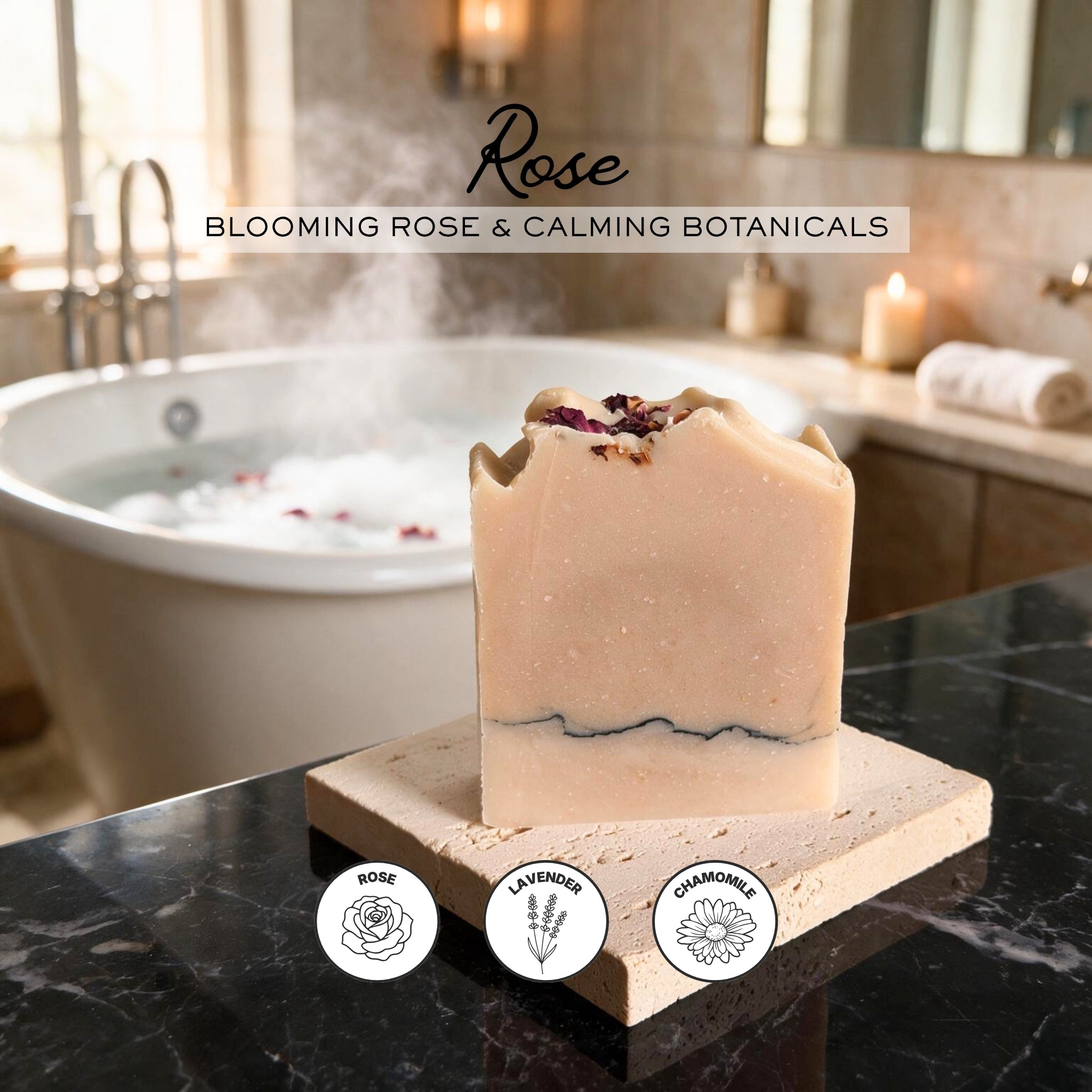 English Rose - Soothing and Sensitive Triple Infused Tallow Bar Soap
