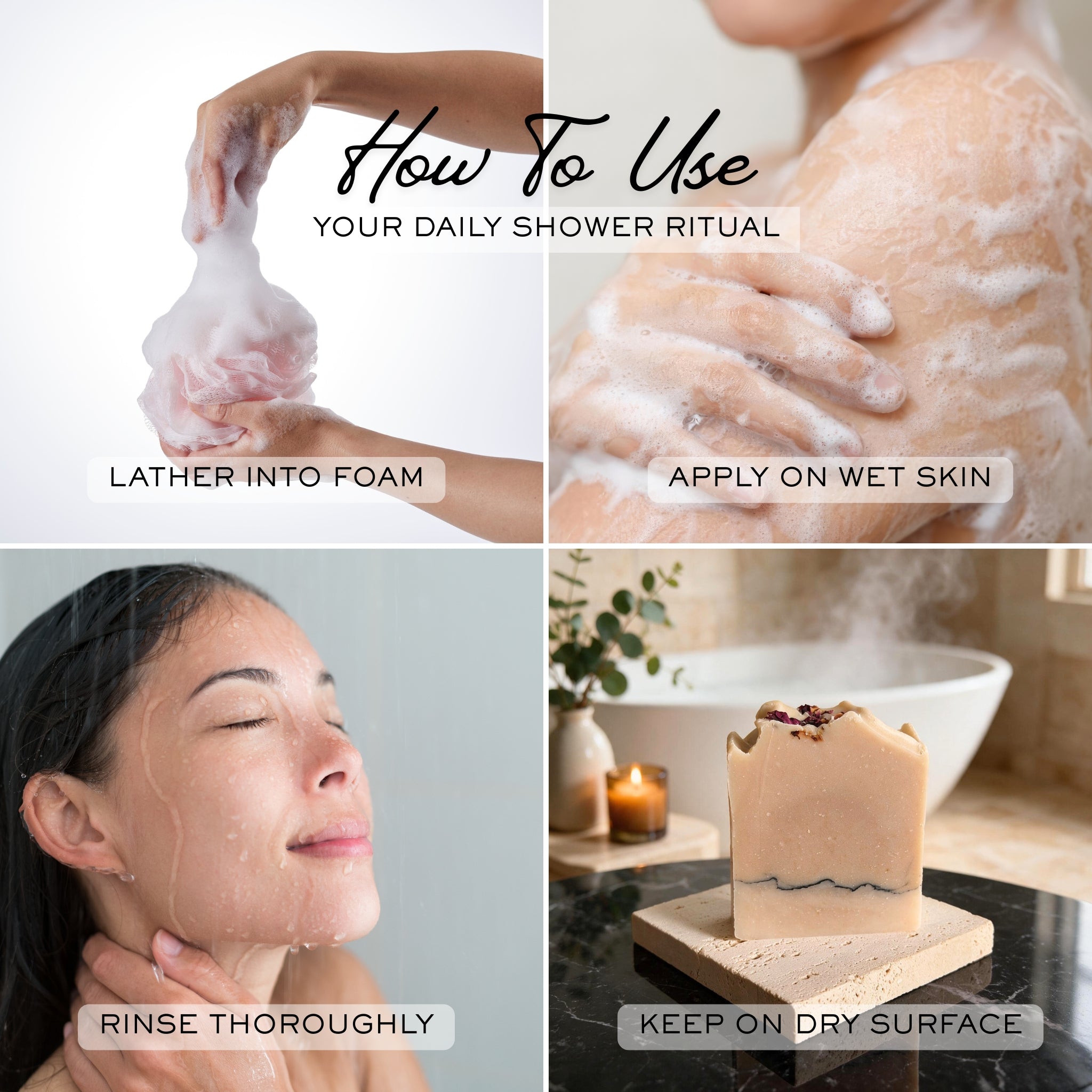 English Rose - Soothing and Sensitive Triple Infused Tallow Bar Soap